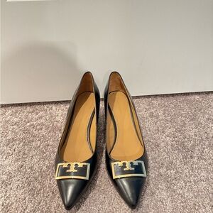 Tory Burch Black Leather Women's Shoes